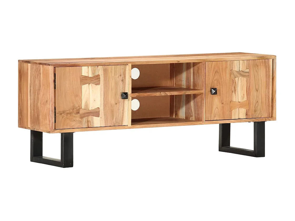 Berkfield TV Cabinet 118x30x45 cm Solid Acacia Wood