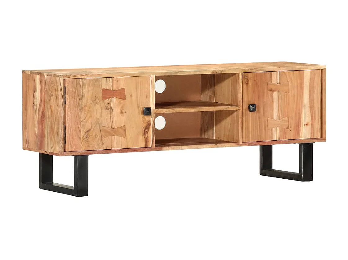 Berkfield TV Cabinet 118x30x45 cm Solid Acacia Wood