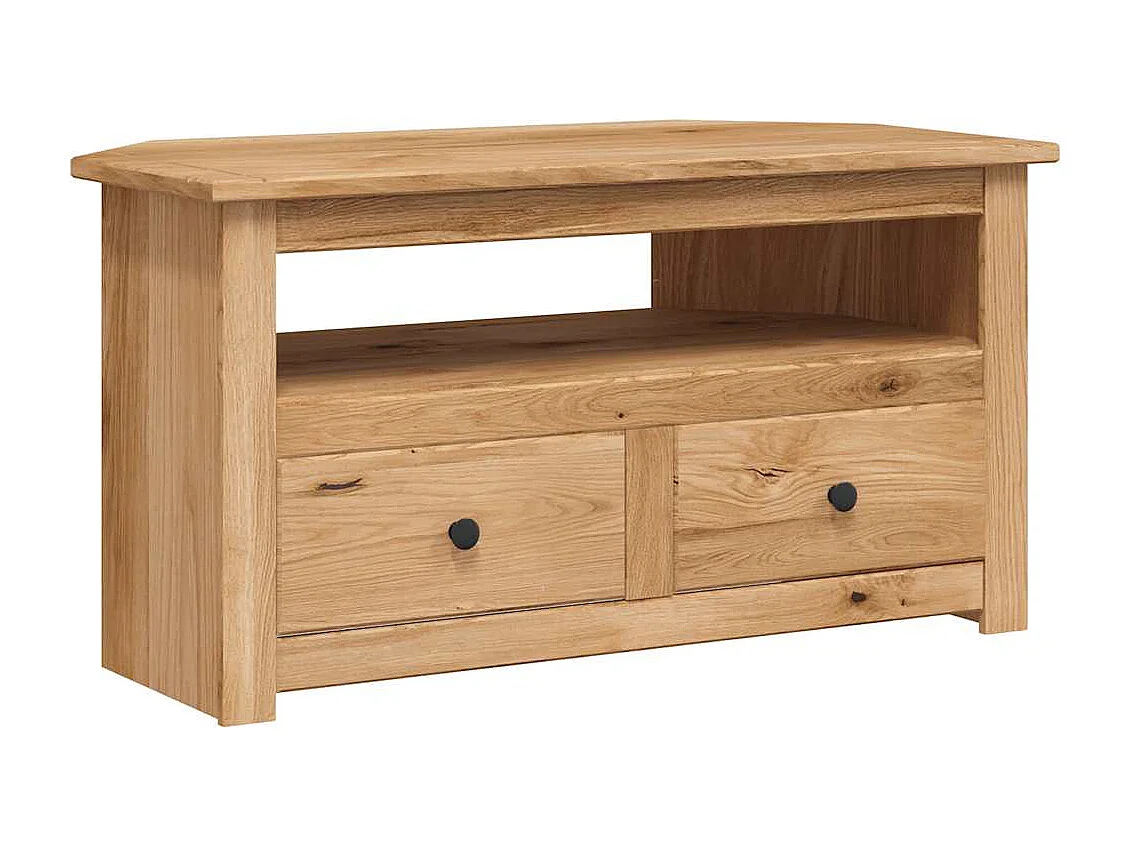 Berkfield Corner TV Cabinet 93x49x49 cm Solid Pine Panama Range
