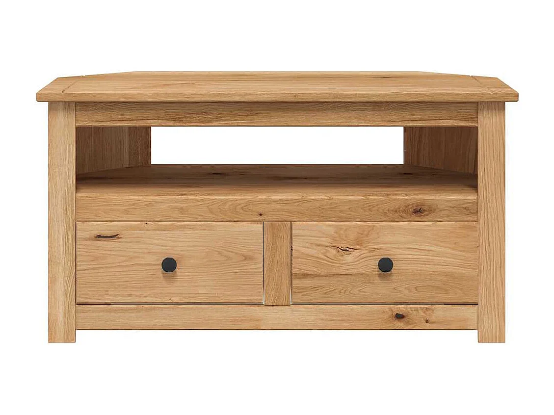 Berkfield Corner TV Cabinet 93x49x49 cm Solid Pine Panama Range