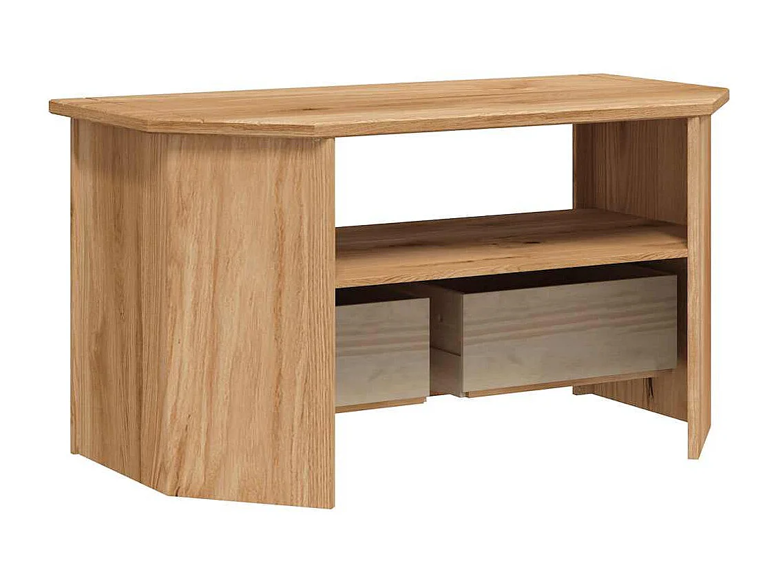 Berkfield Corner TV Cabinet 93x49x49 cm Solid Pine Panama Range