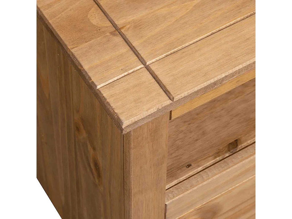 Berkfield Corner TV Cabinet 93x49x49 cm Solid Pine Panama Range