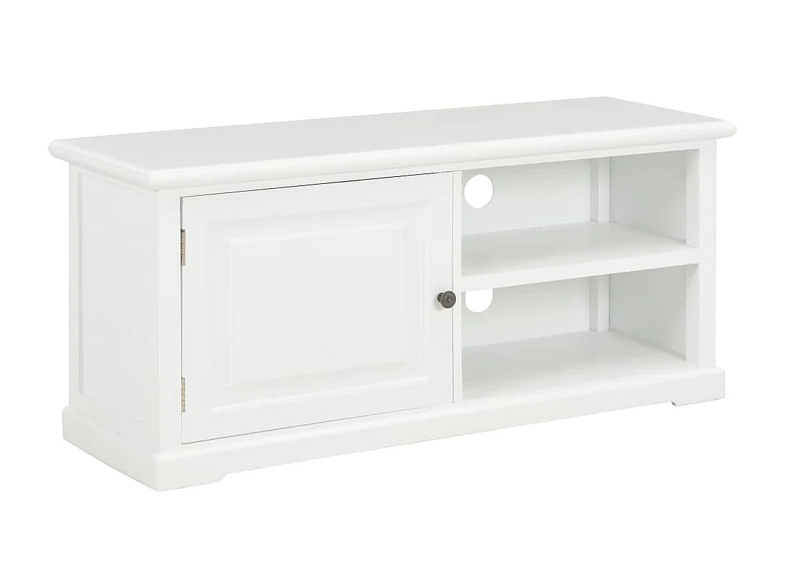 Berkfield TV Cabinet White 90x30x40 cm Wood