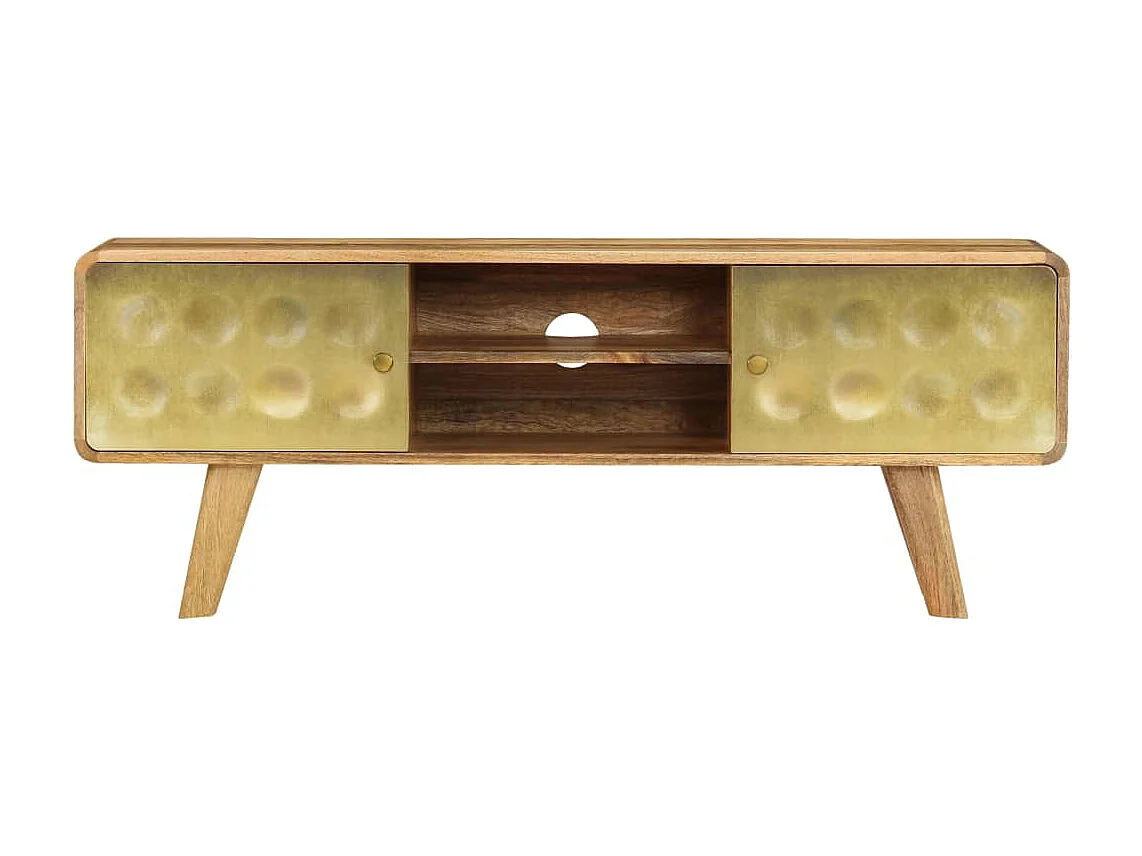 Berkfield TV Cabinet Solid Mango Wood 120x30x45 cm