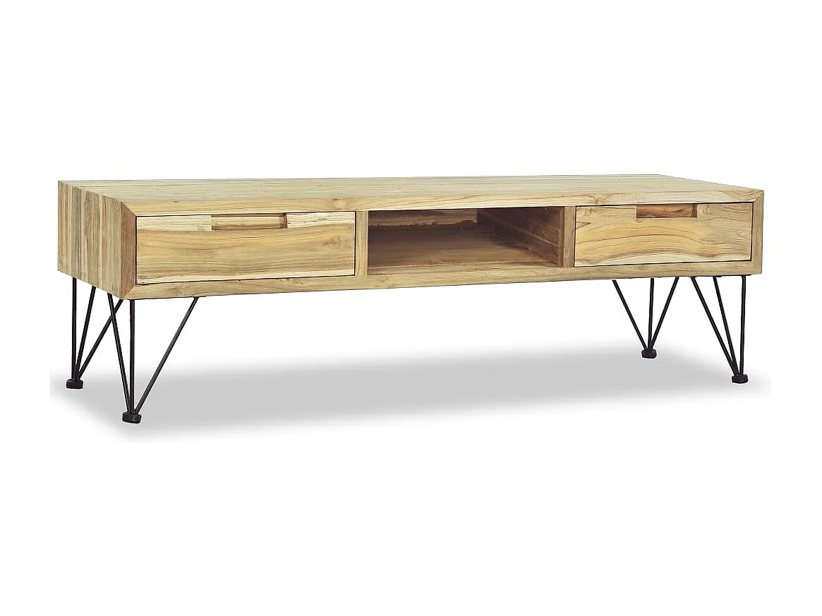 Berkfield TV Cabinet 120x35x35 cm Solid Teak
