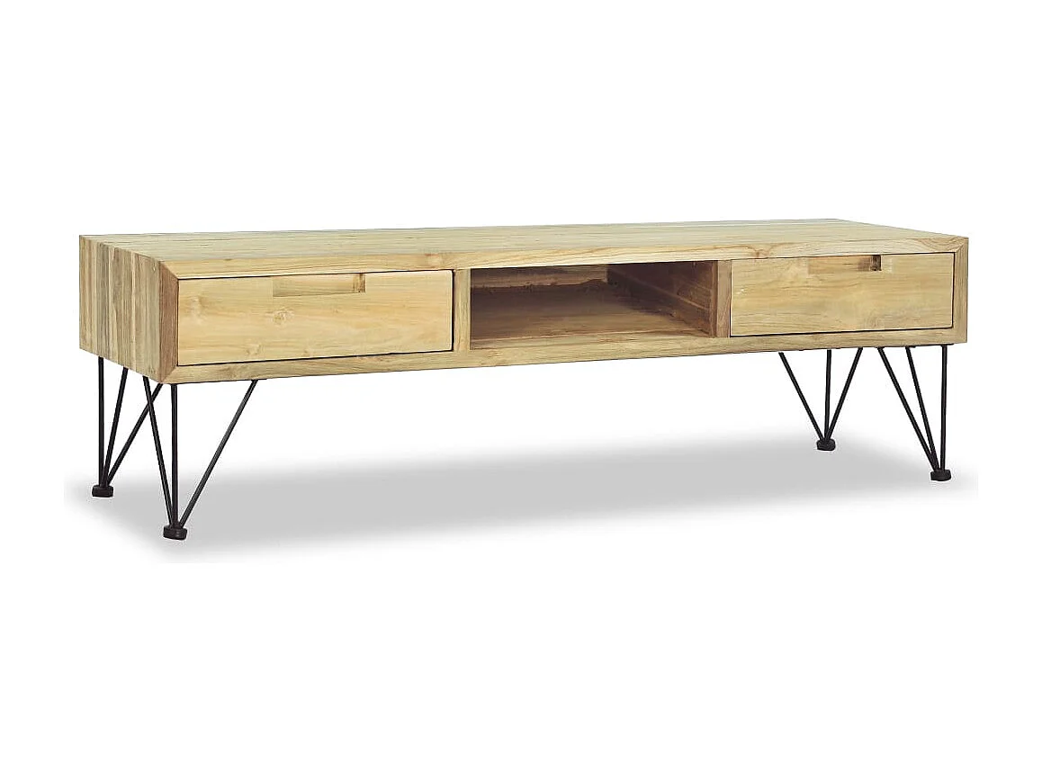 Berkfield TV Cabinet 120x35x35 cm Solid Teak