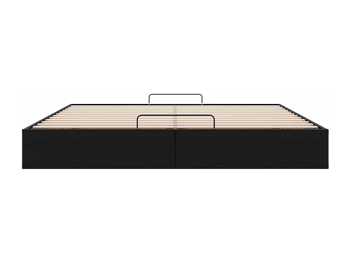 Berkfield Ottoman Bed Frame without Mattress Black Super King Faux Leather