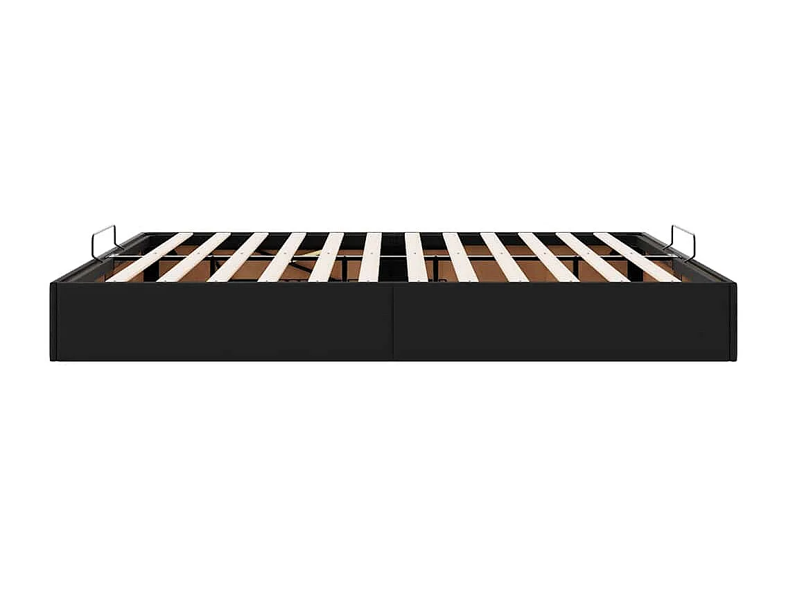 Berkfield Ottoman Bed Frame without Mattress Black Super King Faux Leather