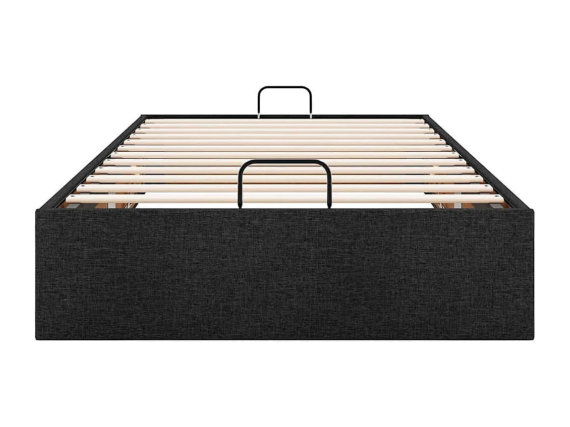 Berkfield Ottoman Bed Frame without Mattress Black Single Fabric