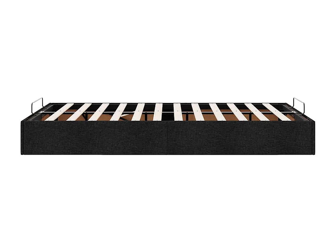 Berkfield Ottoman Bed Frame without Mattress Black Double Fabric