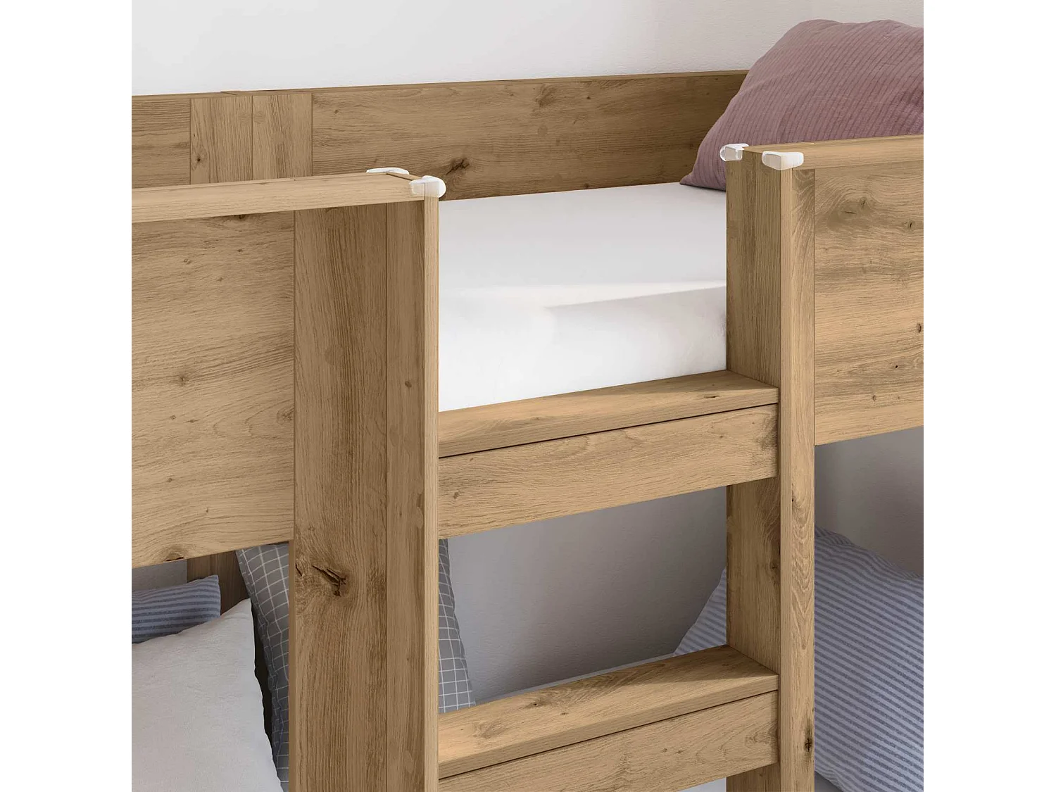 Berkfield Bunk Bed for Kids Artisan Oak 90 x 190 cm Engineered Wood