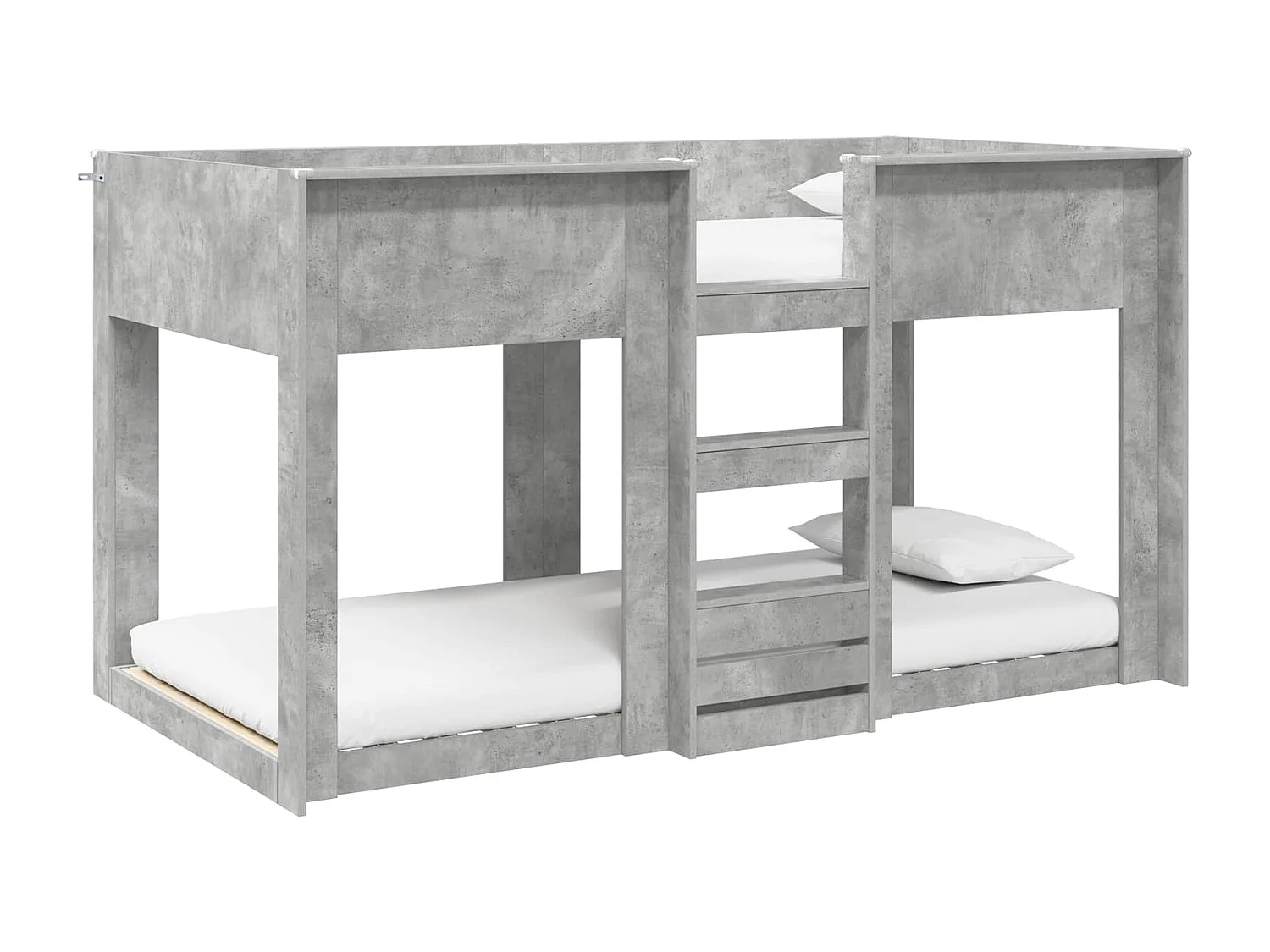 Berkfield Bunk Bed for Kids Concrete Grey 75 x 190 cm Engineered Wood