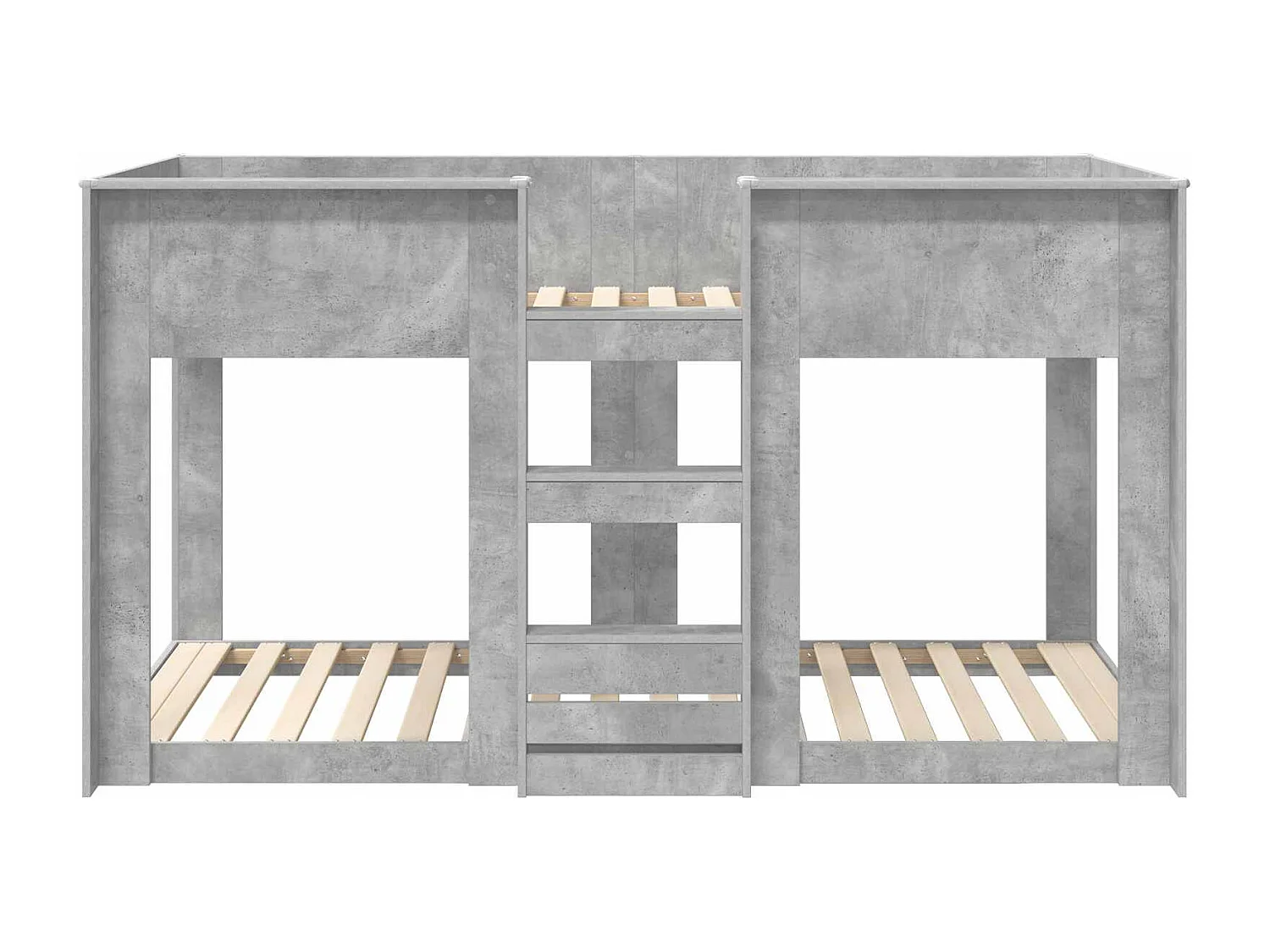Berkfield Bunk Bed for Kids Concrete Grey 75 x 190 cm Engineered Wood