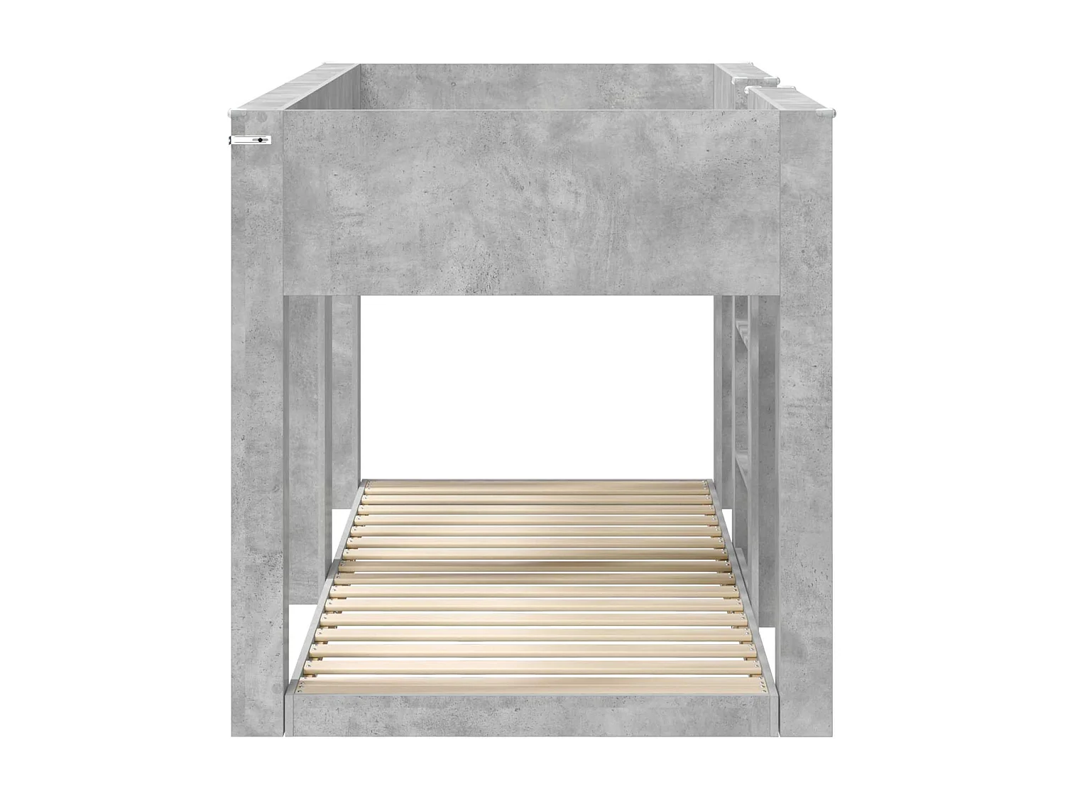 Berkfield Bunk Bed for Kids Concrete Grey 75 x 190 cm Engineered Wood