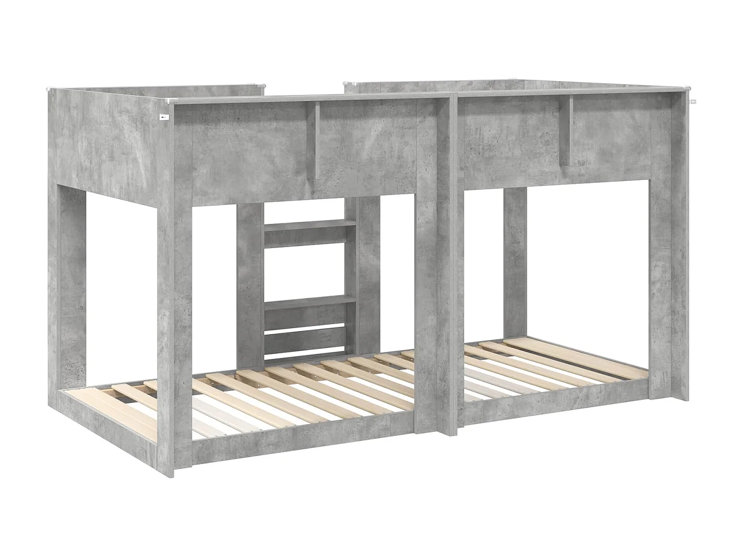 Berkfield Bunk Bed for Kids Concrete Grey 75 x 190 cm Engineered Wood