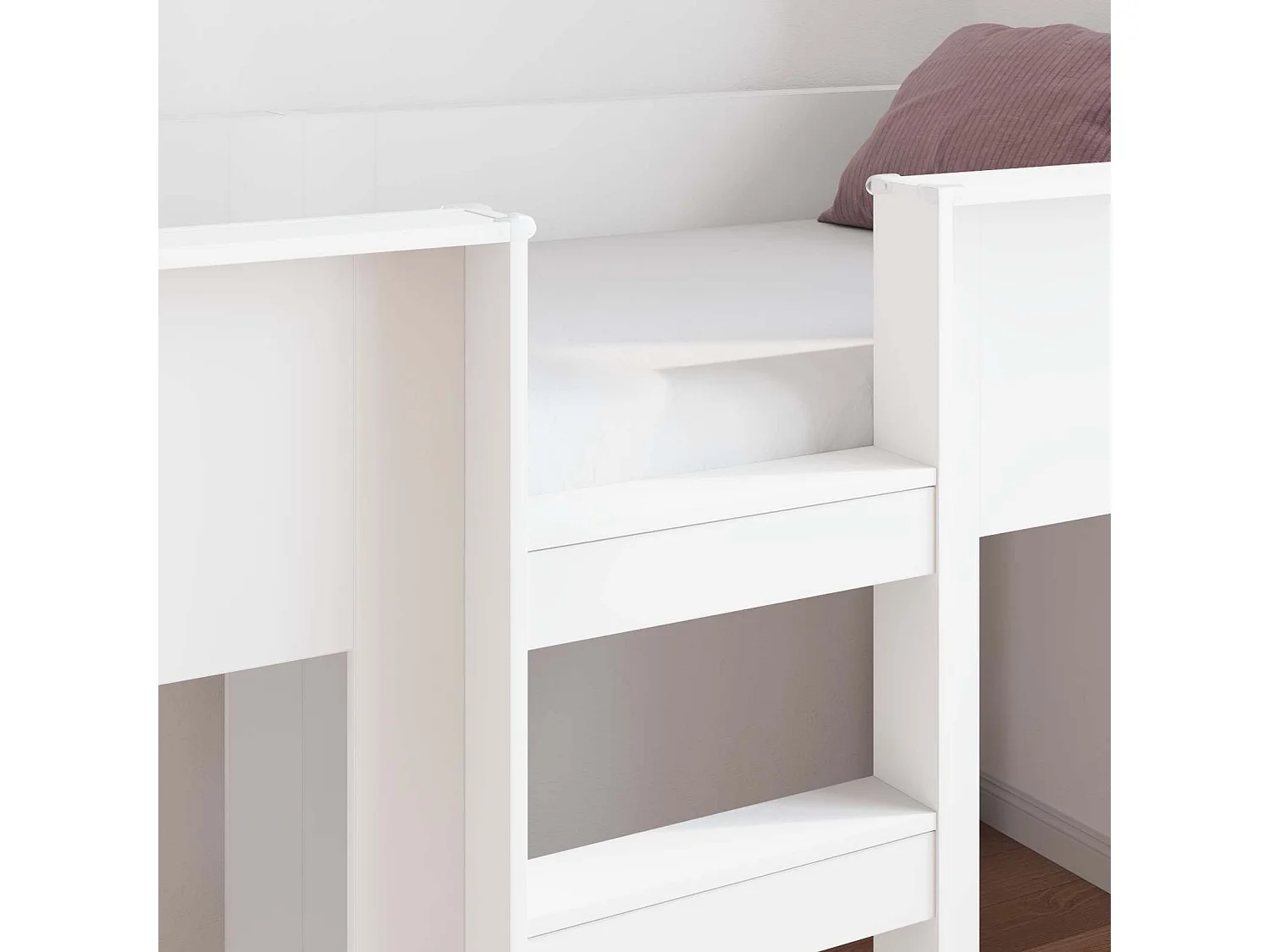 Berkfield Bunk Bed for Kids White 100 x 200 cm Engineered wood