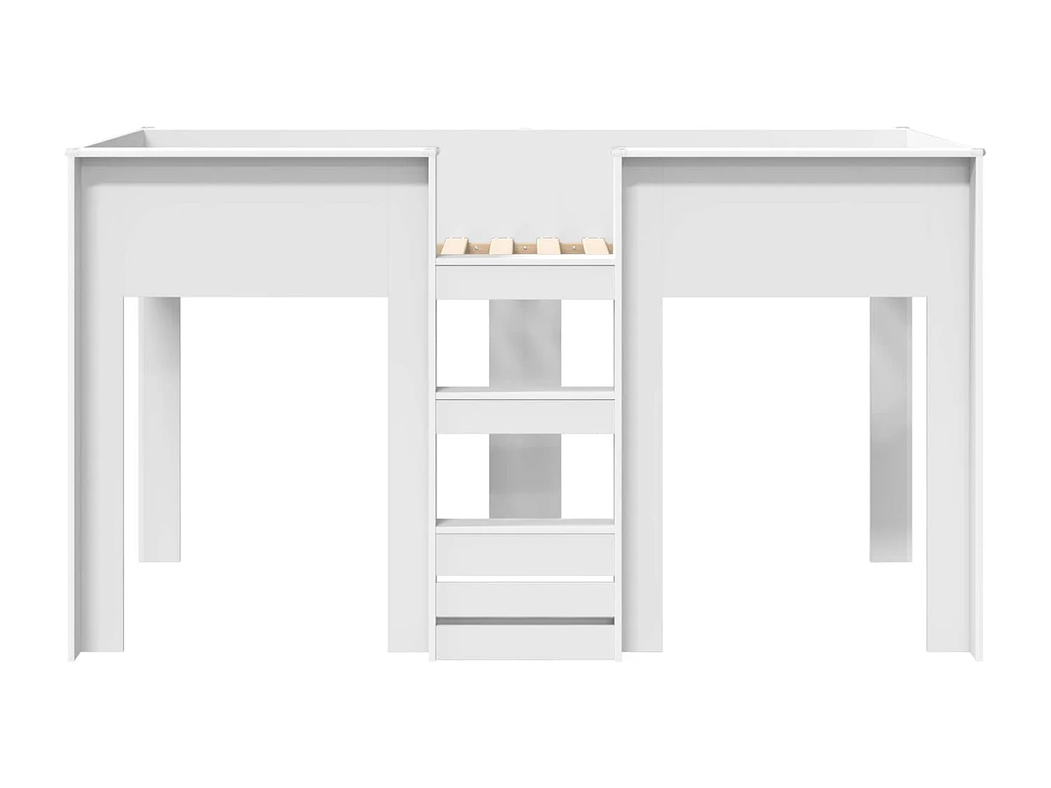 Berkfield Bunk Bed for Kids White 100 x 200 cm Engineered wood