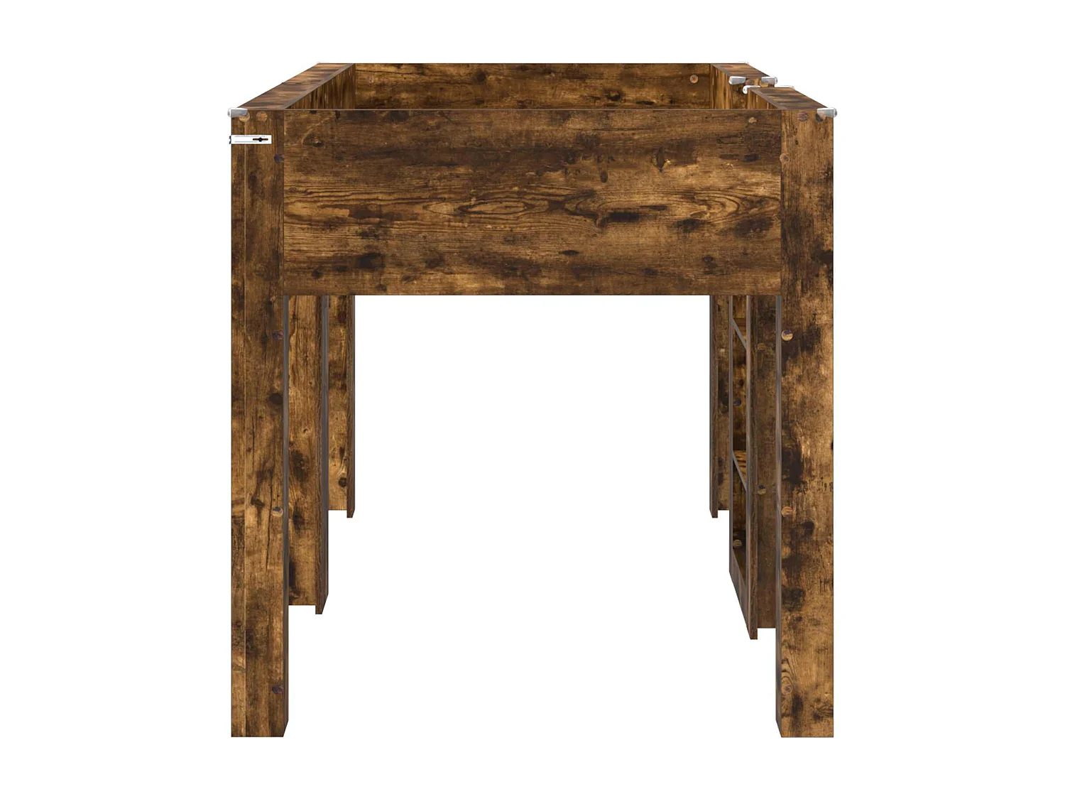 Berkfield Bunk Bed for Kids Smoked Oak 100 x 200 cm Engineered wood