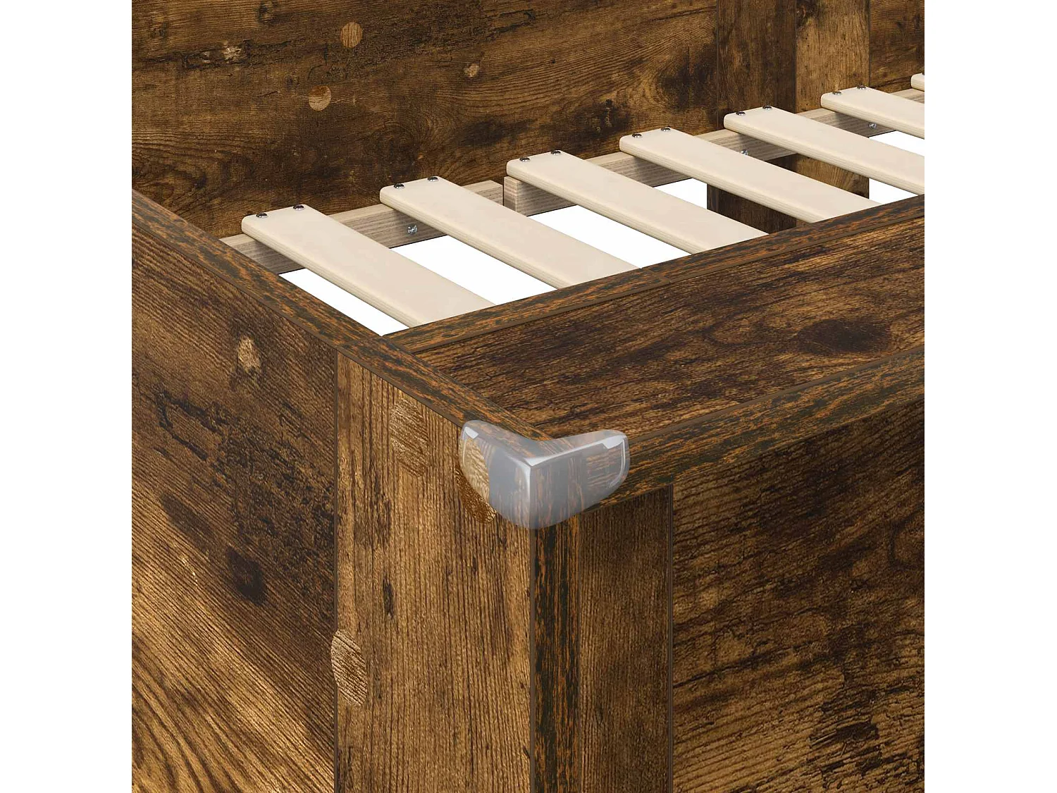 Berkfield Bunk Bed for Kids Smoked Oak 100 x 200 cm Engineered wood