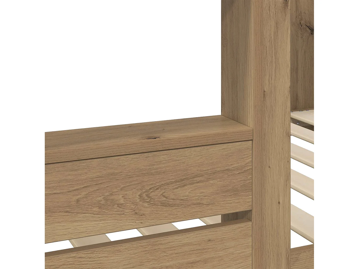 Berkfield Bunk Bed for Kids Artisan Oak 90 x 200 cm Engineered Wood