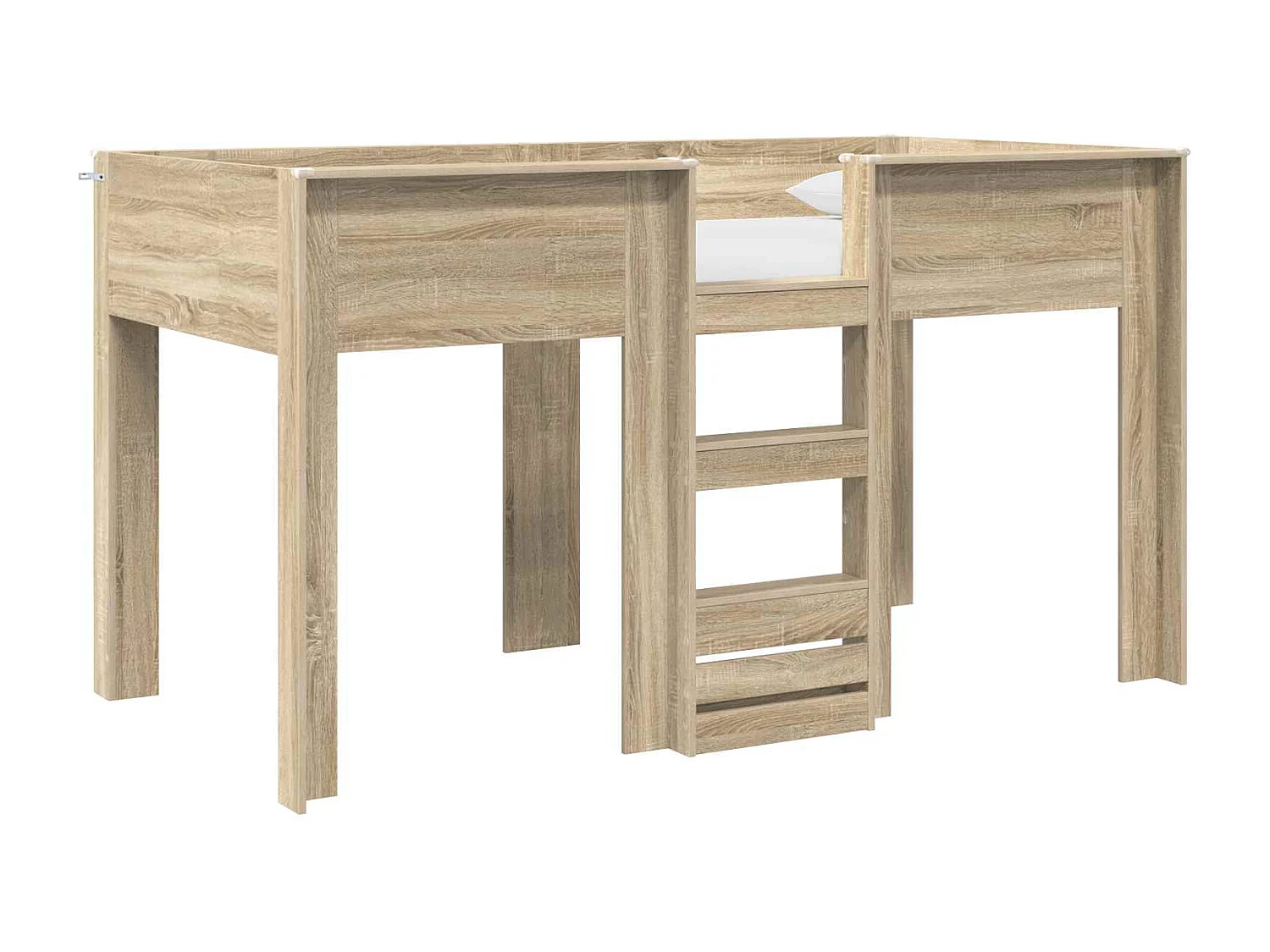 Berkfield Bunk Bed for Kids Sonoma Oak 100 x 200 cm Engineered wood