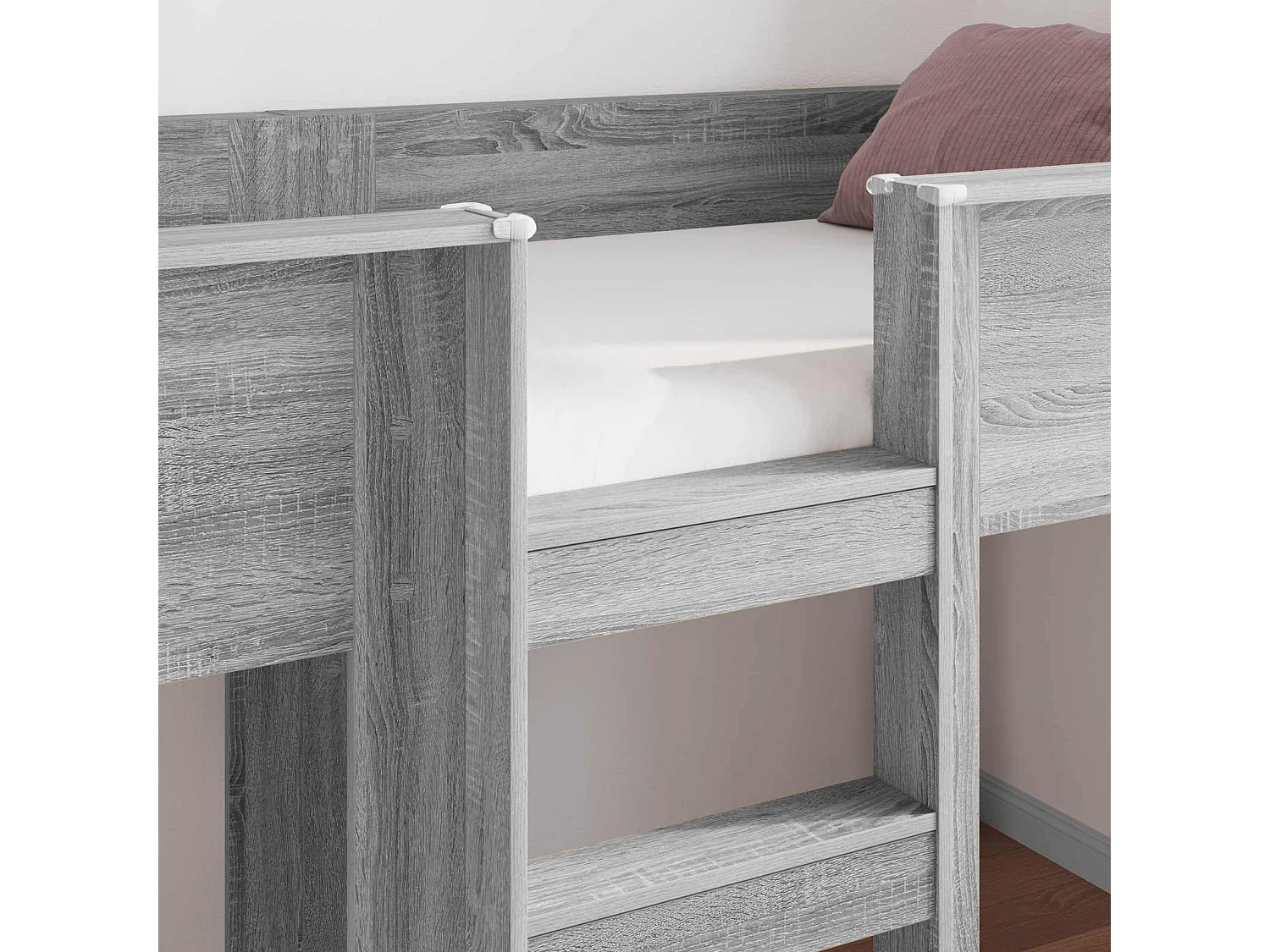 Berkfield Bunk Bed for Kids Grey Sonoma 100 x 200 cm Engineered wood