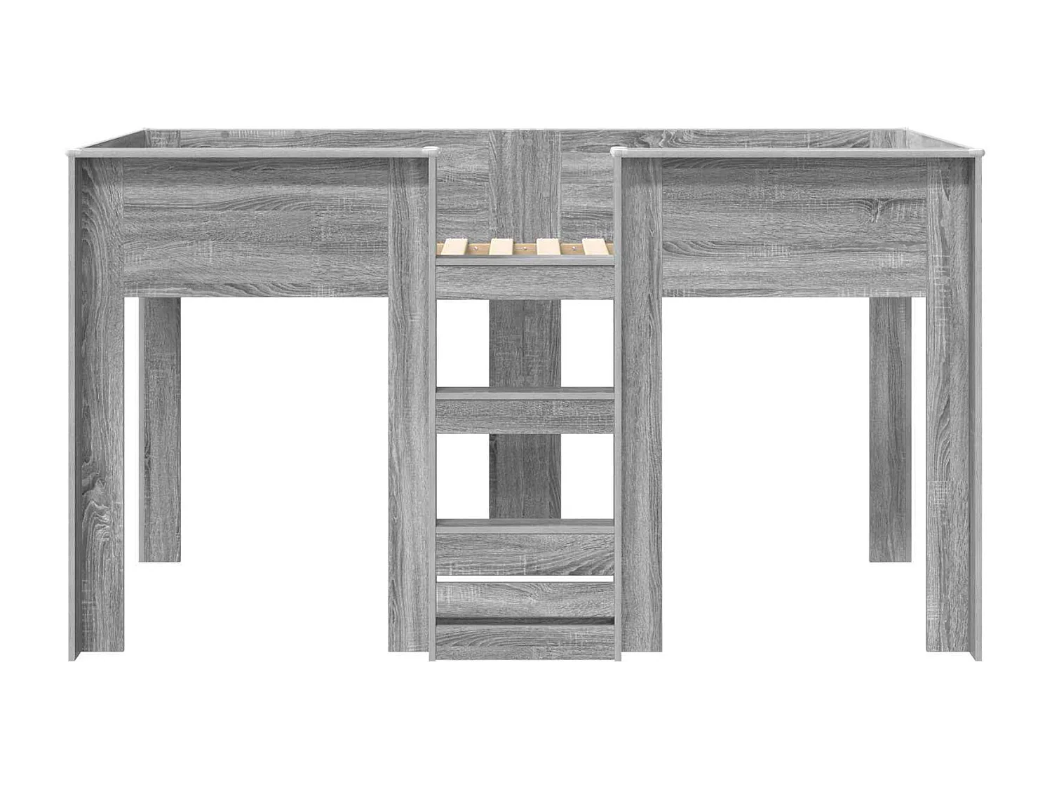 Berkfield Bunk Bed for Kids Grey Sonoma 100 x 200 cm Engineered wood