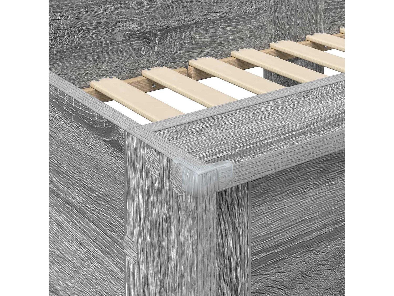 Berkfield Bunk Bed for Kids Grey Sonoma 100 x 200 cm Engineered wood