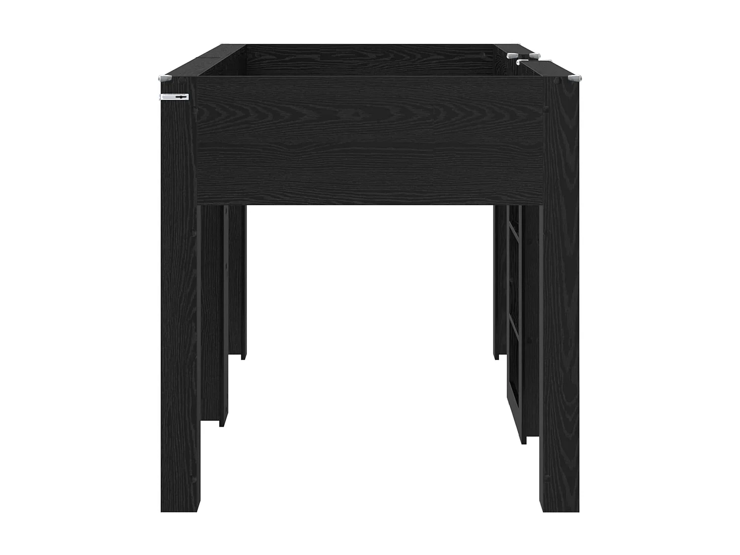 Berkfield Bunk Bed for Kids Black Oak 100 x 200 cm Engineered wood