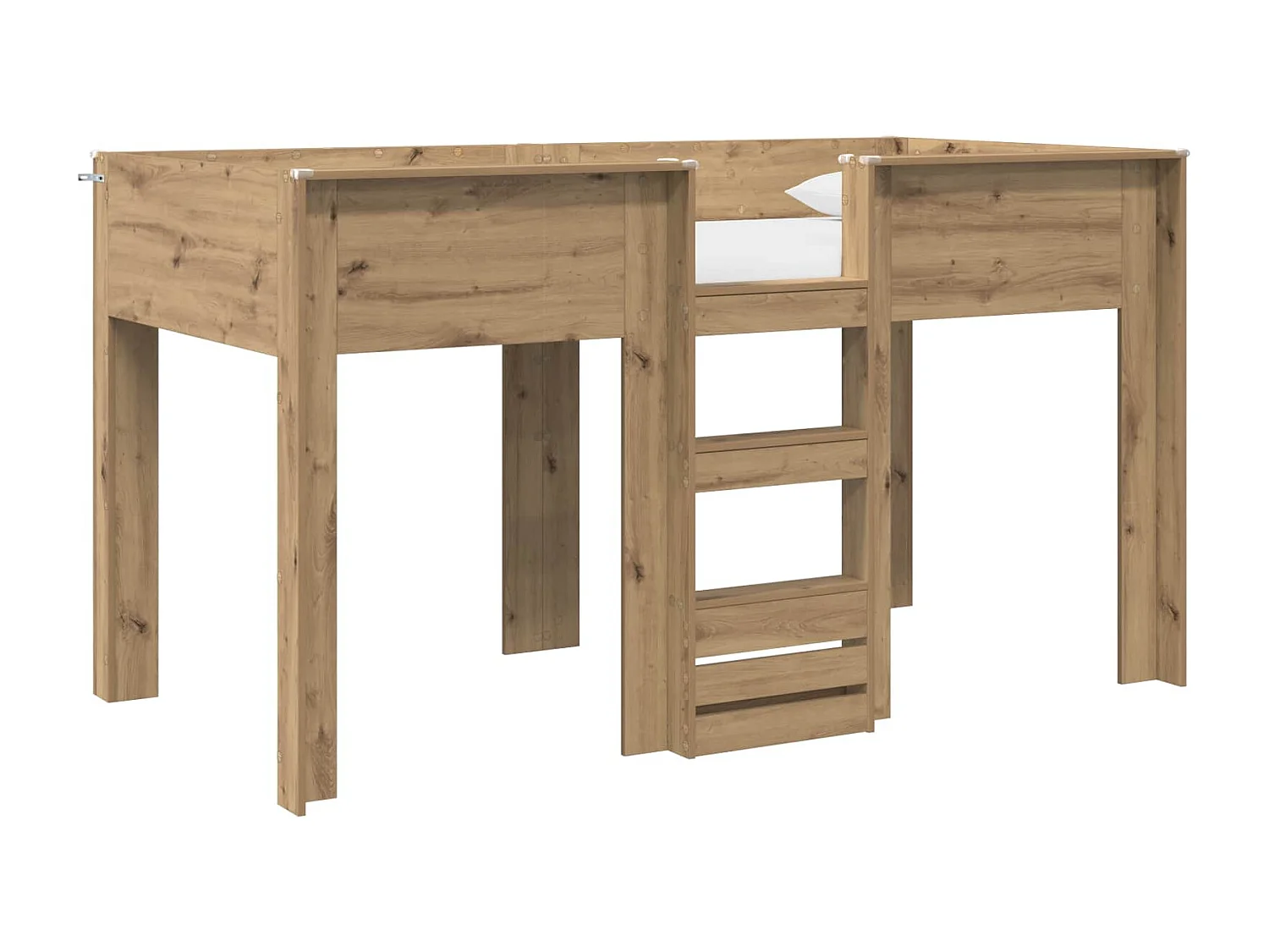 Berkfield Bunk Bed for Kids Artisan Oak 100 x 200 cm Engineered wood
