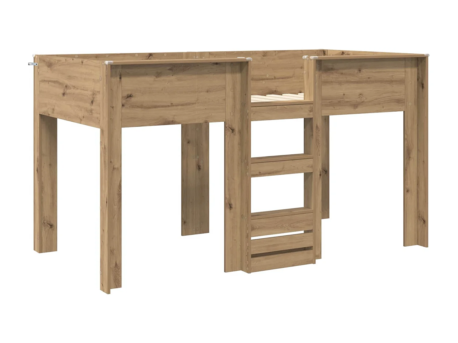 Berkfield Bunk Bed for Kids Artisan Oak 100 x 200 cm Engineered wood