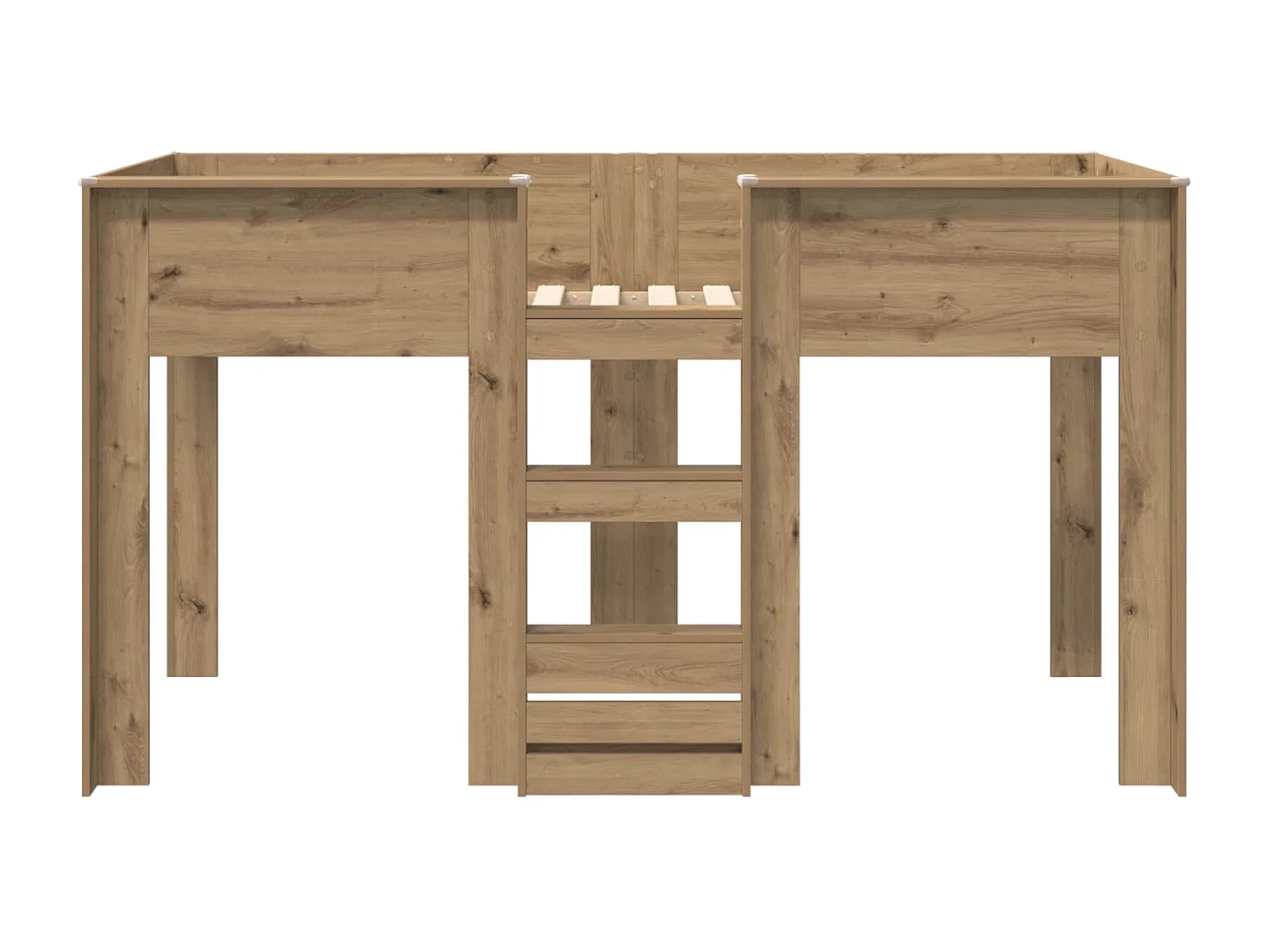 Berkfield Bunk Bed for Kids Artisan Oak 100 x 200 cm Engineered wood