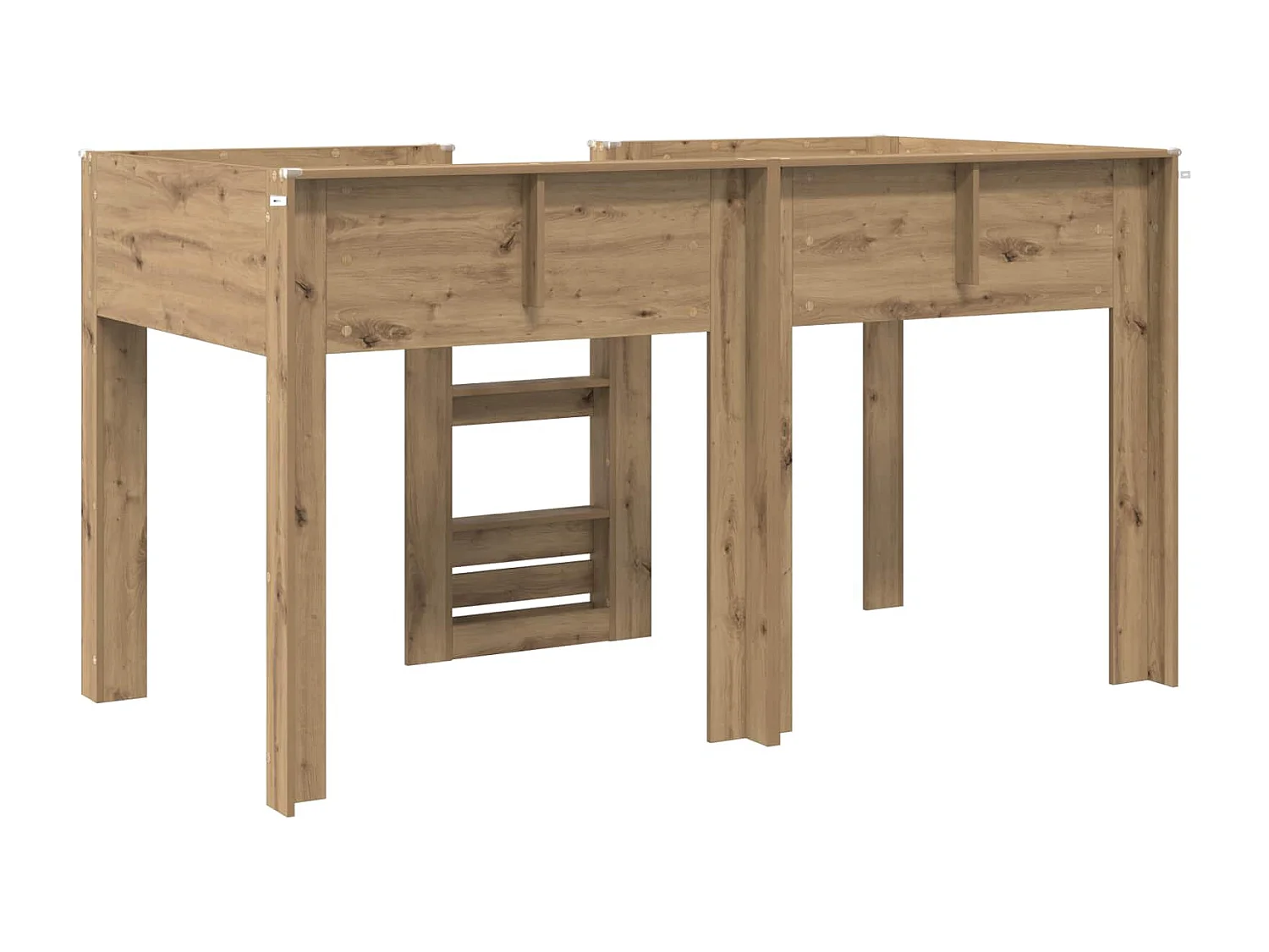 Berkfield Bunk Bed for Kids Artisan Oak 100 x 200 cm Engineered wood