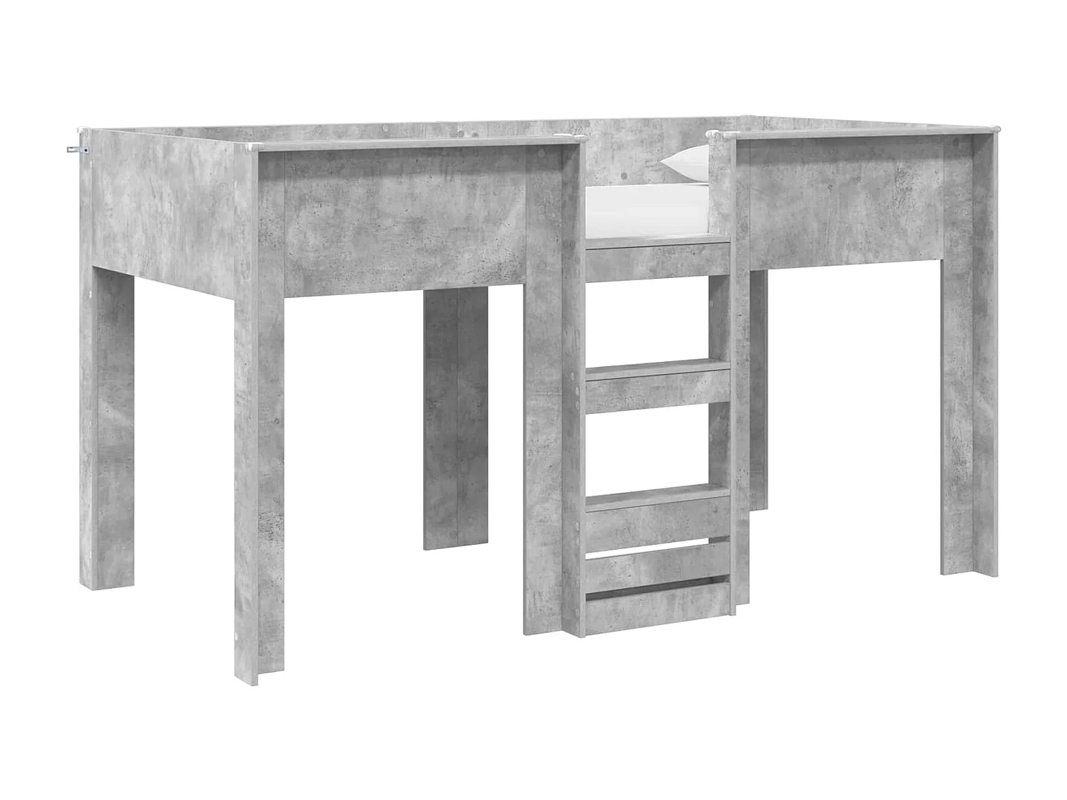 Berkfield Bunk Bed for Kids Concrete Grey 100 x 200 cm Engineered wood