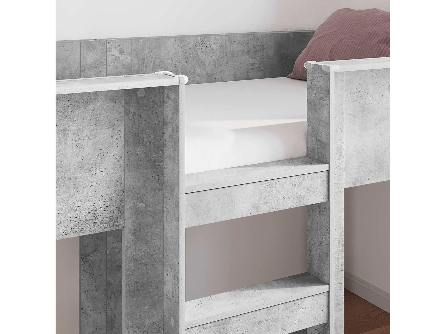 Berkfield Bunk Bed for Kids Concrete Grey 100 x 200 cm Engineered wood