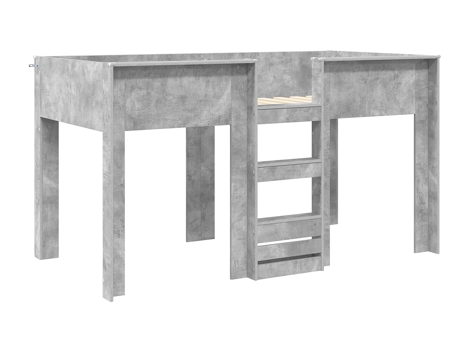 Berkfield Bunk Bed for Kids Concrete Grey 100 x 200 cm Engineered wood