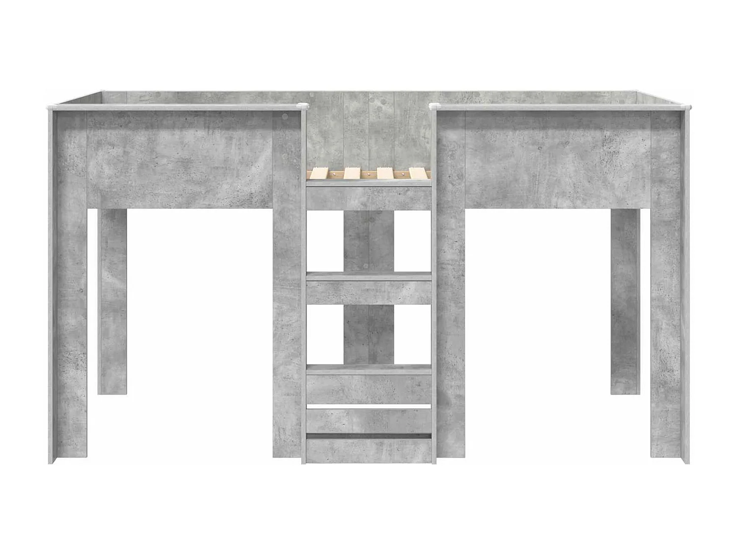 Berkfield Bunk Bed for Kids Concrete Grey 100 x 200 cm Engineered wood