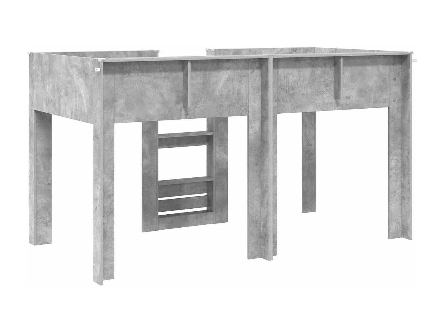 Berkfield Bunk Bed for Kids Concrete Grey 100 x 200 cm Engineered wood