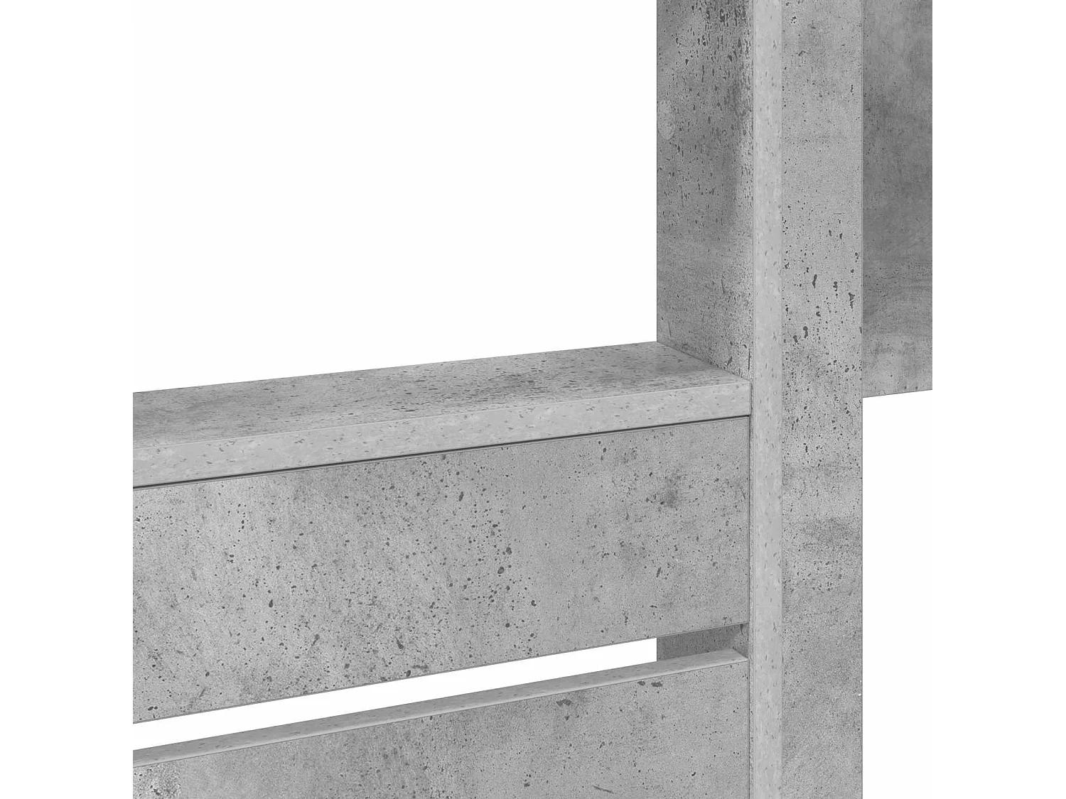 Berkfield Bunk Bed for Kids Concrete Grey 100 x 200 cm Engineered wood