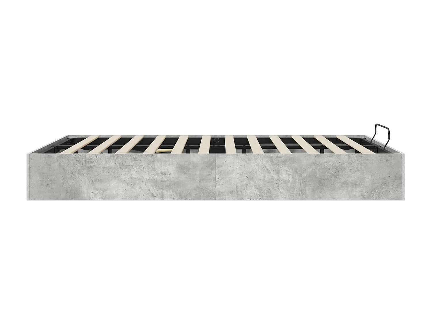 Berkfield Ottoman Bed Frame Concrete Grey 135 x 190 cm Engineered Wood