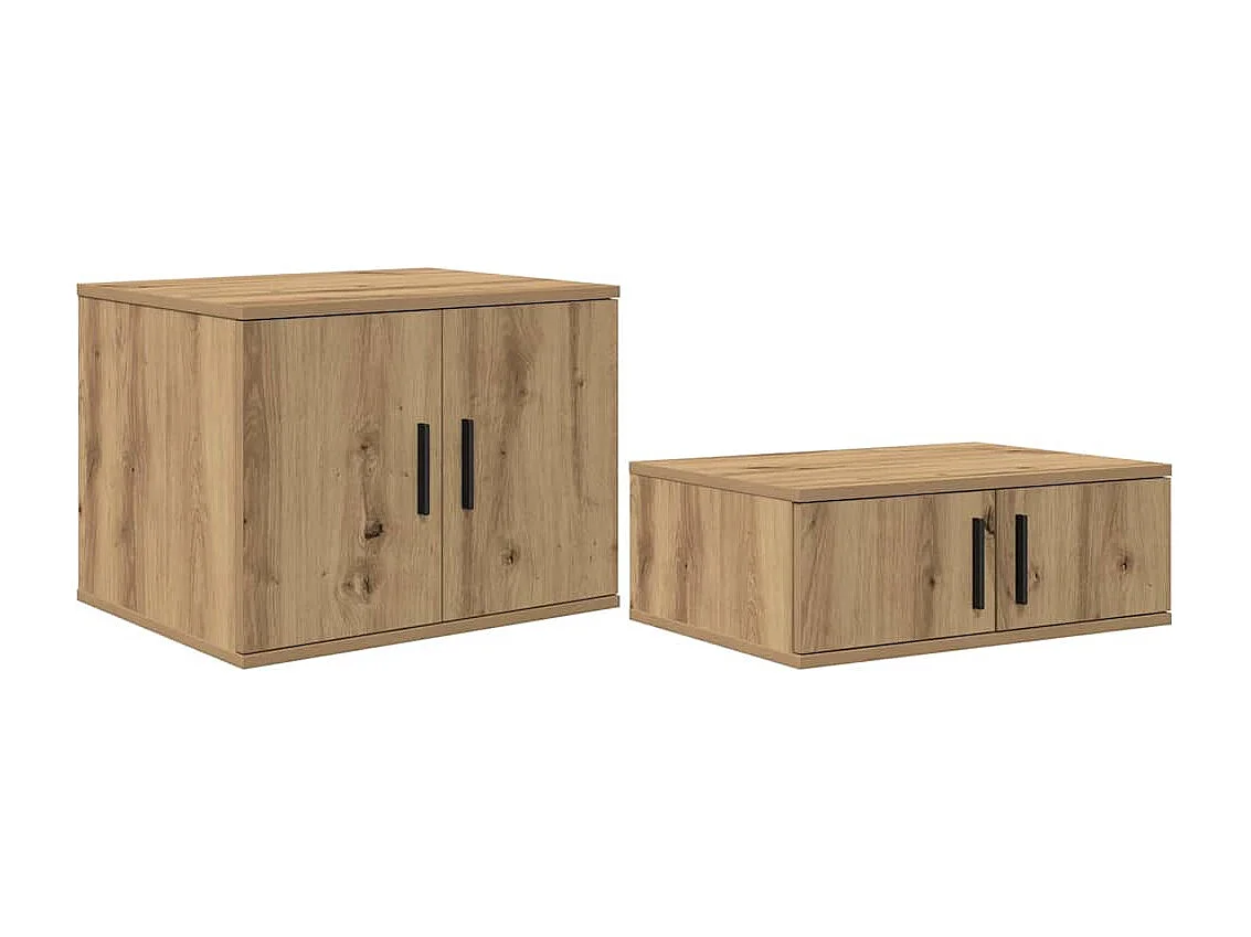 Berkfield Storage Bed Frame Artisan Oak 80 cm Engineered Wood