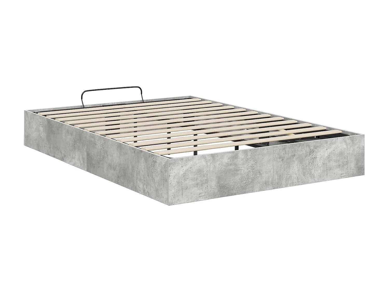 Berkfield Ottoman Bed Frame Concrete Grey 120 x 200 cm Engineered Wood