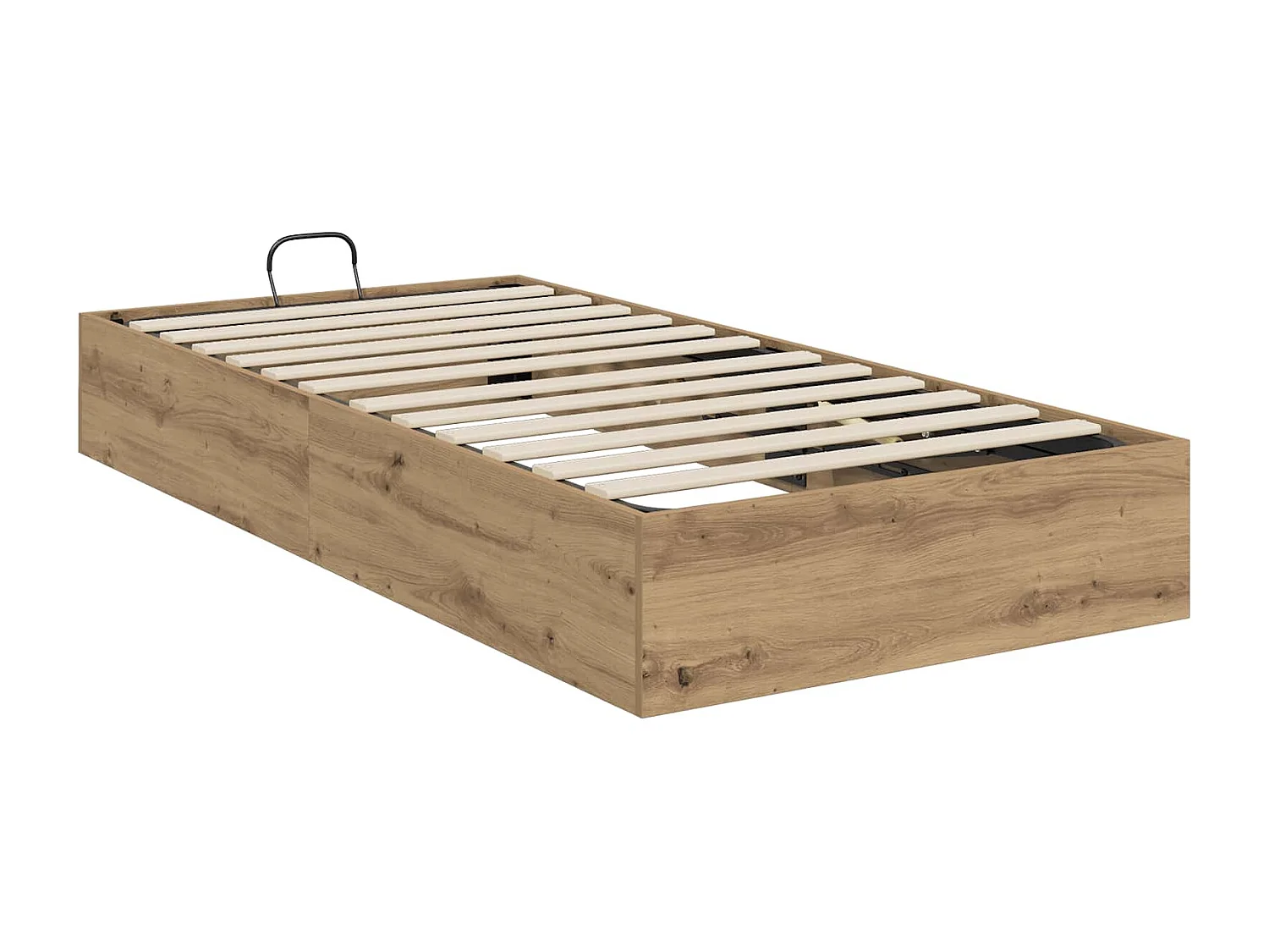 Berkfield Ottoman Bed Frame Artisan Oak 80.5 x 200 cm Engineered Wood