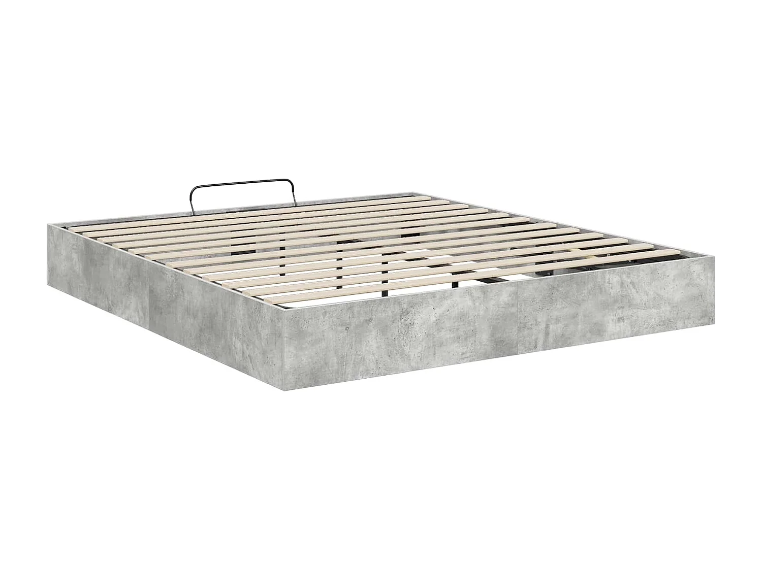 Berkfield Ottoman Bed Frame Concrete Grey 160 x 200 cm Engineered Wood