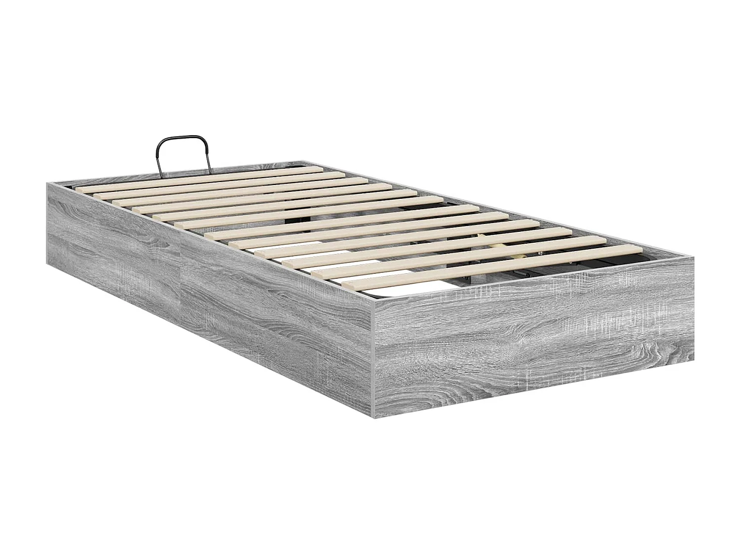 Berkfield Ottoman Bed Frame Grey Sonoma 80.5 x 200 cm Engineered Wood