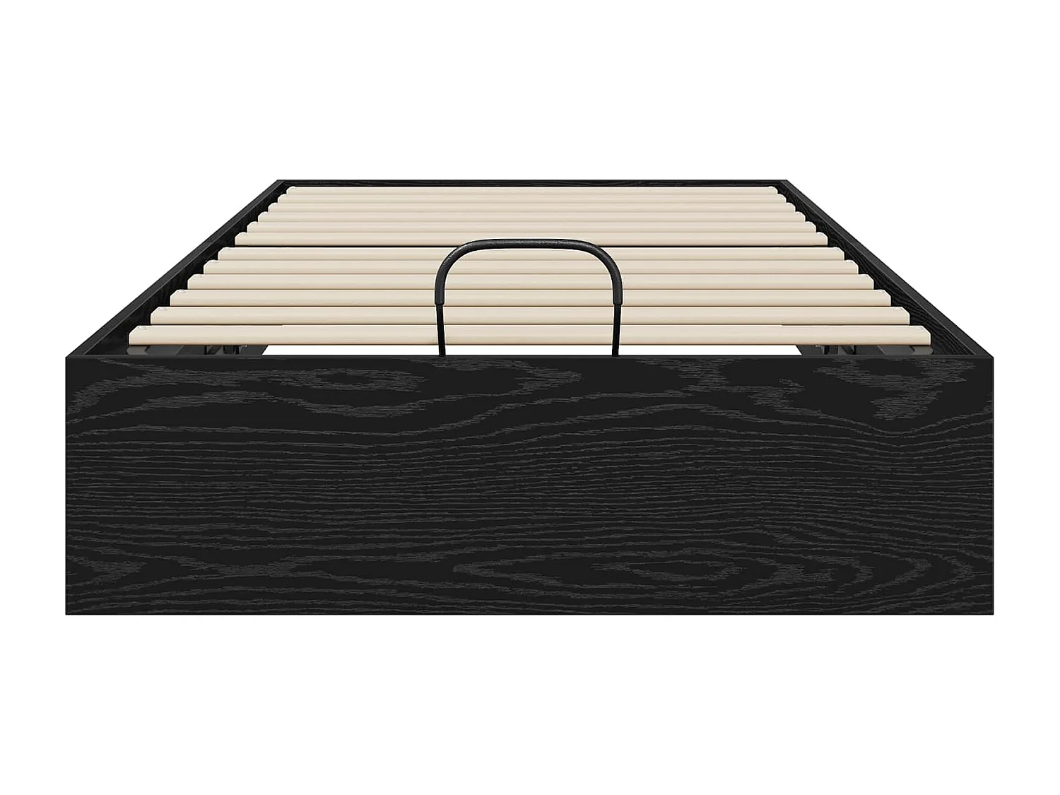 Berkfield Ottoman Bed Frame Black Oak 80.5 x 200 cm Engineered Wood