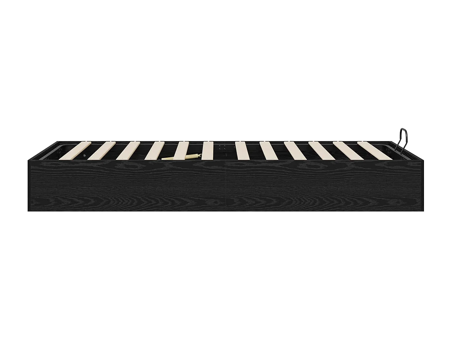 Berkfield Ottoman Bed Frame Black Oak 80.5 x 200 cm Engineered Wood