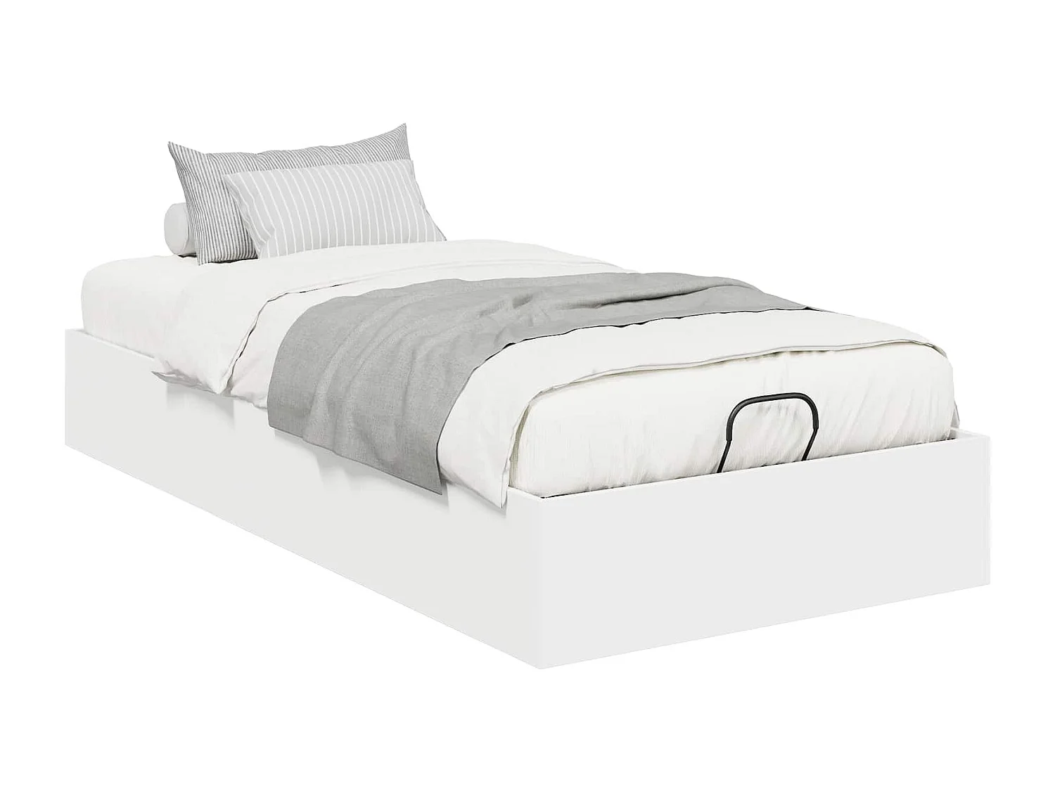 Berkfield Ottoman Bed Frame White 80.5 x 200 cm Engineered Wood