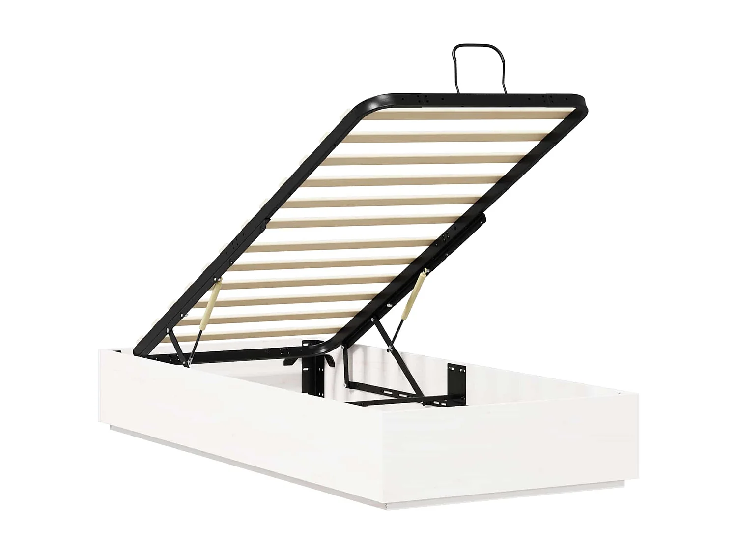 Berkfield Ottoman Bed Frame White 80 x 200 cm Solid Pine Wood