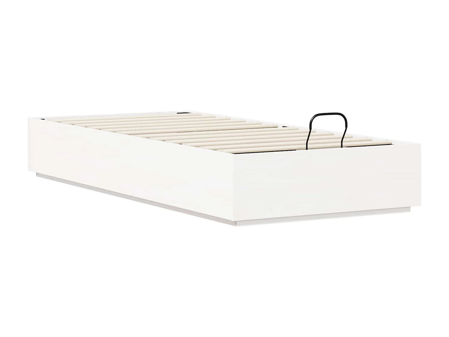 Berkfield Ottoman Bed Frame White 80 x 200 cm Solid Pine Wood